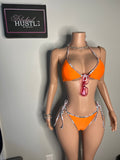 Burberry Orange Swimsuit