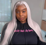 Gray Virgin Human Hair Lace Wig