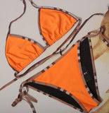 Burberry Orange Swimsuit