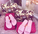 2 Pink Tory Burch Slippers