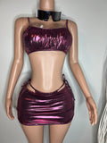 Pink Chrome 3 Piece Set Swimsuit