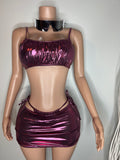 Pink Chrome 3 Piece Set Swimsuit