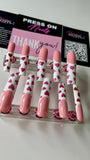 Glitter- Hearts 4 U Press On