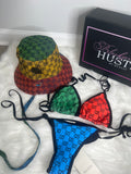 Gucci Bikini and Gucci Hat Set